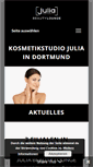 Mobile Screenshot of julia-kosmetikstudio.de