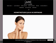 Tablet Screenshot of julia-kosmetikstudio.de